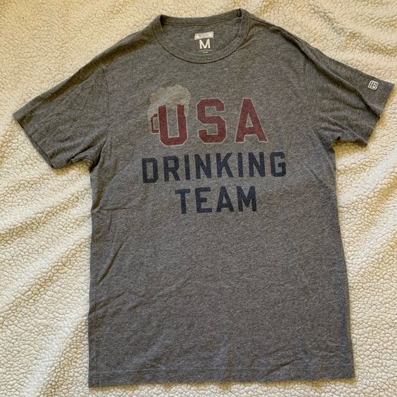 American Eagle Outfitters Tops - AEO | USA Drinking Team Shirt NWOT